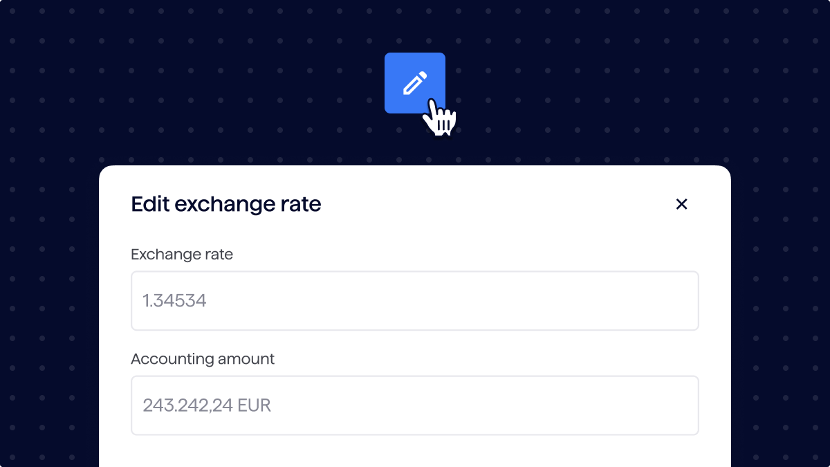 EN - Edit exchange rate