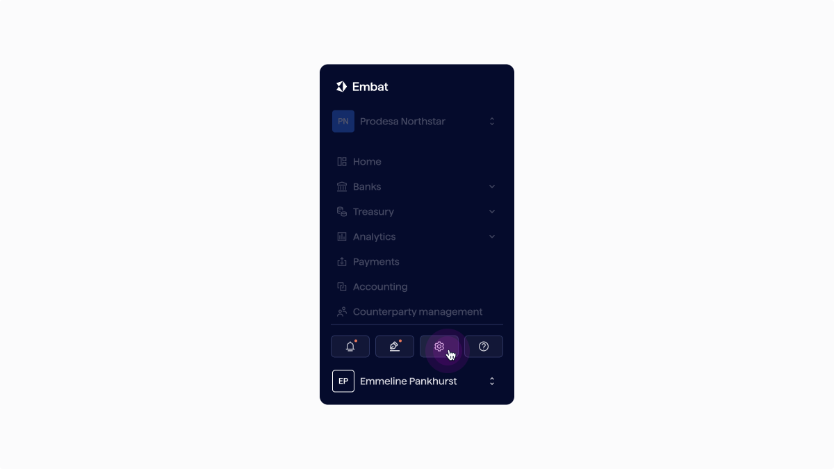 Settings and Navigation Update in Embat